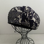 TOPI  和柄のベレー帽（紺）