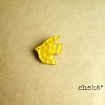 ことり*　小鳥のブローチ　黄色　yellow