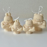 ミニマッチョ🏋️くま うさぎキャンドル