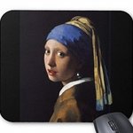 フェルメール 『 真珠の耳飾りの少女 』のマウスパッド (横位置)：フォトパッド（世界の名画シリーズ）
