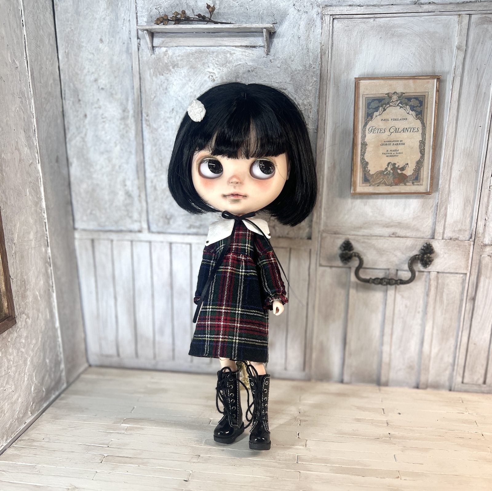 ♡ブライス　アウトフィット　ワンピース ♡ブライス アウトフィット ワンピース 付け襟 セット