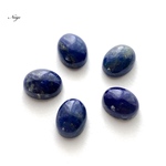 ラピスラズリAAA- オーバル カボション8×6mm  2粒　天然石パーツ販売
