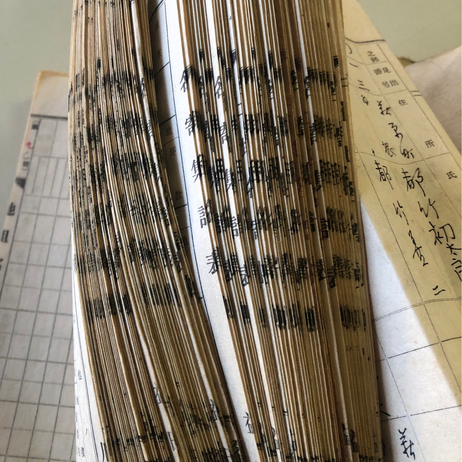 一閑張り　一閑張りバッグ　古文書　和紙　般若　モスリン　歌集　笹　大正　着物 一閑張り 一閑張りバッグ 古文書 和紙 般若 モスリン 歌集 笹