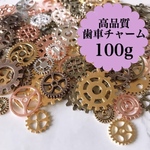 歯車 チャーム たっぷり 100g ハンドメイド レジン DIY