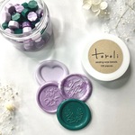 【toroli】 シーリングワックス　紫陽花　100粒入り