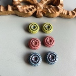 【3色ペア6コセット】JIRI＊IVANA#czech beads#チェコビーズ　flower wheel18㍉ mixassort