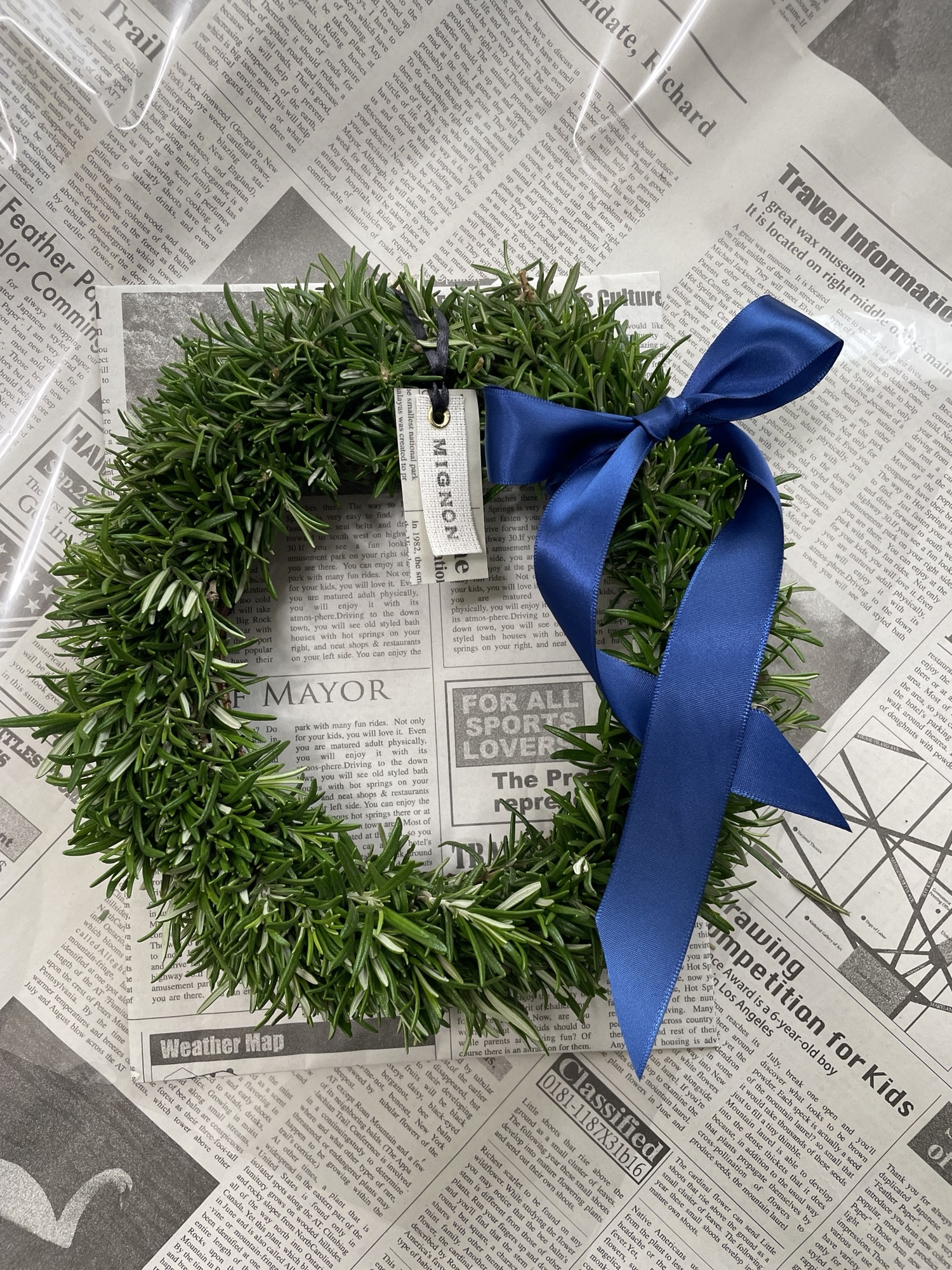 フレッシュ ローズマリーのリース（フル） ※夏以外販売 リース