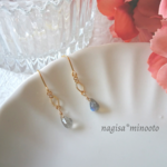 ラブラドライト＊ピアス