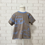 【110size】ワイドTシャツ　フォント柄