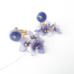 【'24】青紫陽花のイヤーアクセサリー
