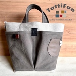 tuttifun＊ポケットが可愛い帆布トート