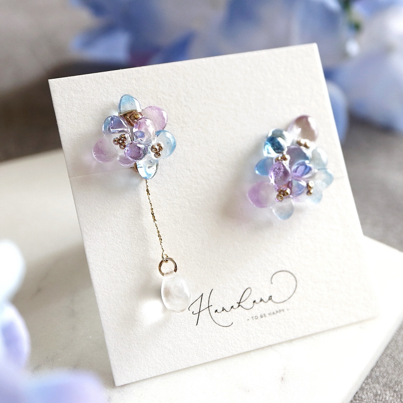 新♡紫陽花ピアス7 b4f908a320abfbbaab6a23f1dbd410