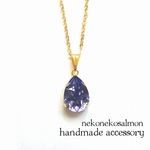 drop☆deep blue necklace