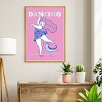 【送料無料】 A4ポスター　#dancing girl