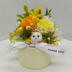  【お値下げ】 ねこちゃん プリザーブドフラワー 陶器