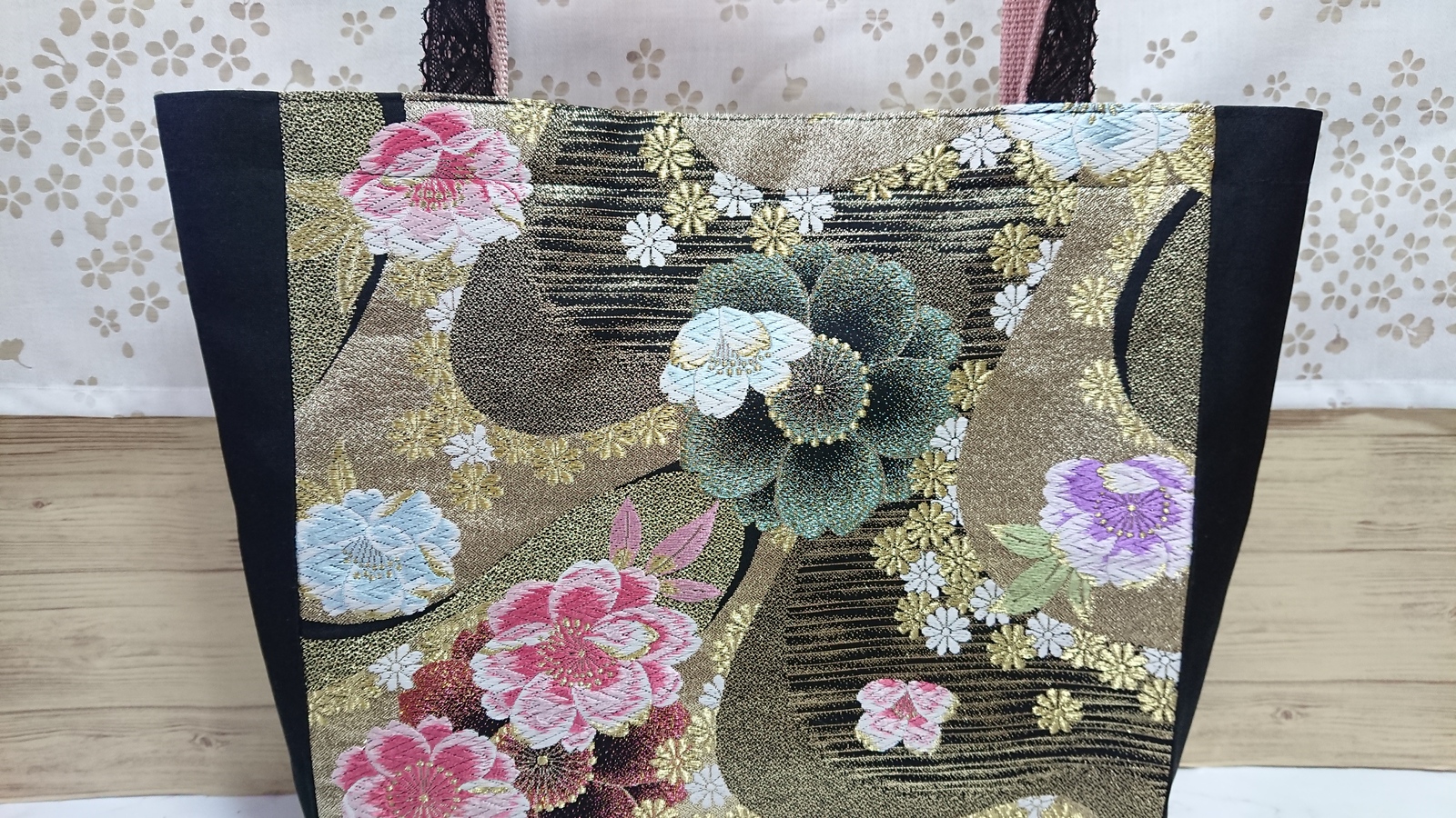 帯リメイク🌼花柄トートバッグ - wanko5383gallery | minne byGMO