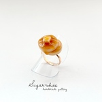 🥞 Honey pancake ring ✵  ハニーバター パンケーキ の指輪 [ プレーン ]フリーリング ミニチュア  