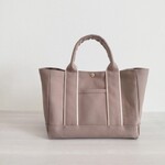 帆布トートバッグM 横マチ  マッドブラウン×キナリ  倉敷帆布