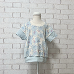 【100size】型落ちTシャツ　人魚柄