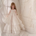 オーダー＊真珠姫のドレスセット＊white pearl＊27センチドール ジェニー