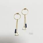 triangle**NAVYのイヤリング