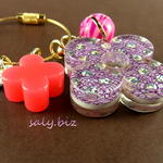 saly☆かわいいー！お花のキーホルダー