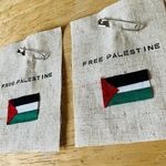  《きなり＆きなり》FREE PALESTINE 布パッチ
