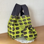 ＊エコバッグと巾着のセット＊ 🦔たわしねずみ グリーン たわし    小さめエコバッグ＊【マチ15㎝】　しじみ巾着ミニサイズ   
