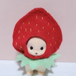 シルバニア　被り物　いちごちゃん