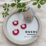 earcuff【cherry】※おひとつ売りです。