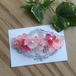 ピンク紫陽花バレッタ