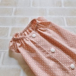 犬服S フレンチスリーブ スモックチュニック  バックオープン(背中開き)✨送料無料✨