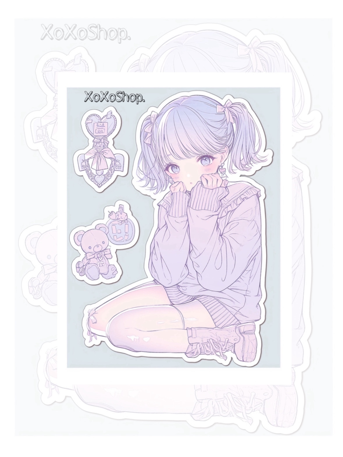 ℳ. xoxoshop オリジナル人物ステッカー - XoXo shop. | minne