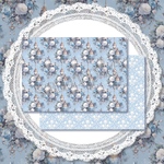 Elegant ornament_Blue 5枚