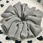 💓sale300円💓グレー♡プレーンシュシュ✨