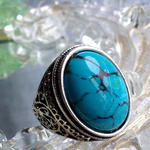 再々・・販・・12月の誕生石 大粒ターコイズring