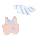 15cmぬいぐるみ用 着せ替え服 ぬい服 コスチューム サロペット 2点セット