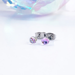 極小ライトヴィトレイル⚪︎サージカルステンレスピアス　プレシオサ4㍉