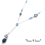 【再販】‡**煌くブルー**‡ラピスラズリ‡**天然石ロングネックレス1162