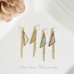 pastel triangle earring(ホワイトのみ)