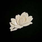 鯨骨 薔薇のお花パーツ 4834