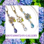 ［再販8］紫陽花咲いた　選べるネックレス　#minne_new #Swarovski