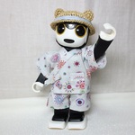 甚平風ロボホンの服　打ち上げ花火柄　2