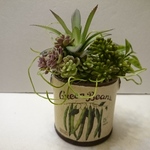 多肉植物 寄せ植え アーティフィシャルフラワー アレンジメント