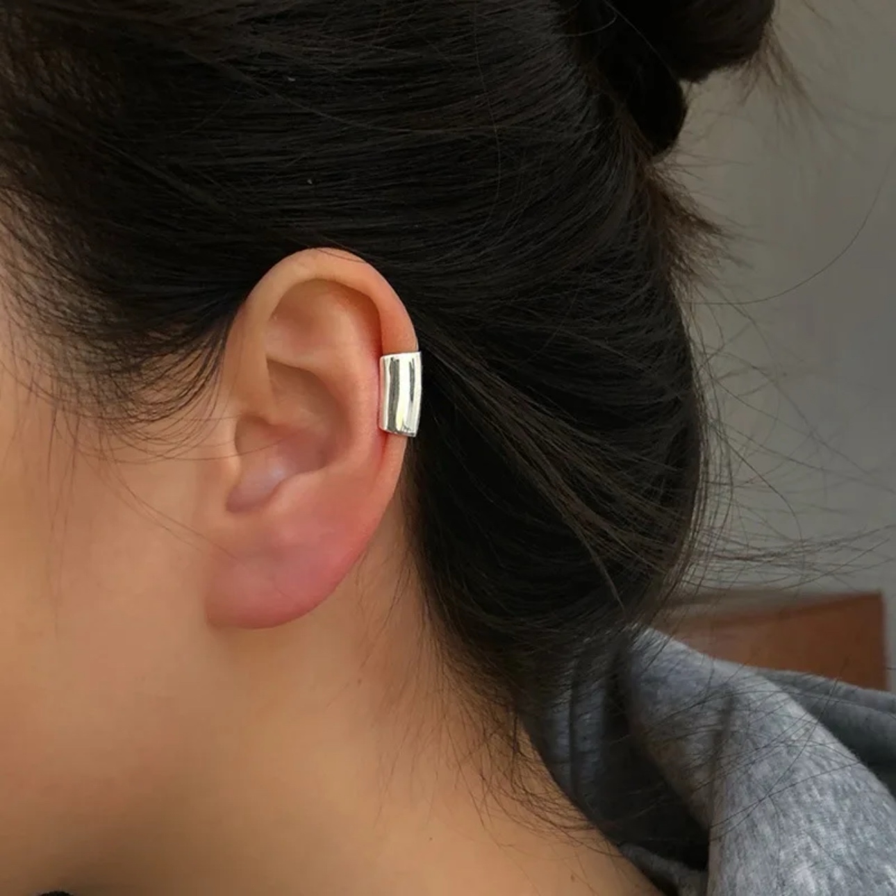 BUNNEY ID Bar Cuff 眺め シルバー オープンバングル