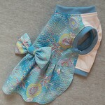 choco20200106様用 オーダーDサイズ 夏服  花火柄 ブルー系