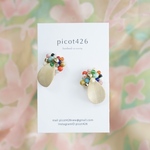 Shadow  flower    colorful beads×wood