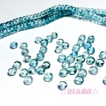 【天然石ロンデル】宝石質アパタイトAAA　4mm　10個　ハンドメイド素材