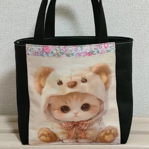 楽天市場】【送料無料】ハナトネコバッグ ジャガード織 オシャレ