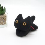 ねこクリップ（ねこばさみ）　黒ねこ　黄目　イエローアイ